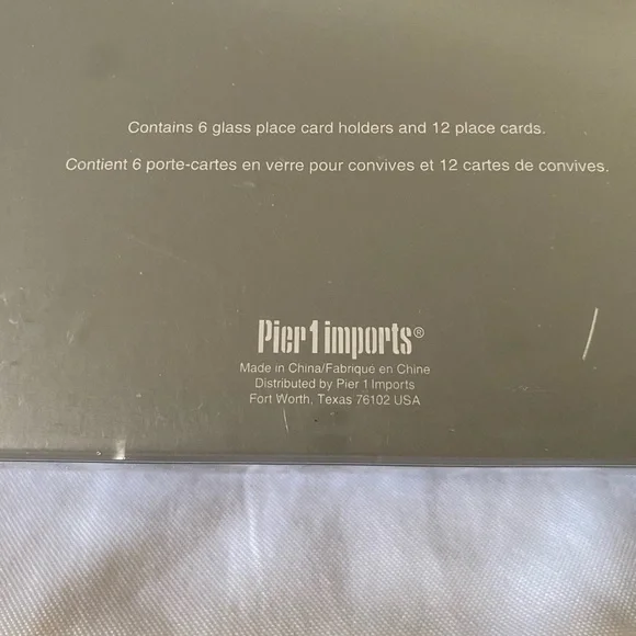Pier 1 imports 2 sets of place card holders Christmas bulbs 12 total/24 cards - Picture 4 of 4